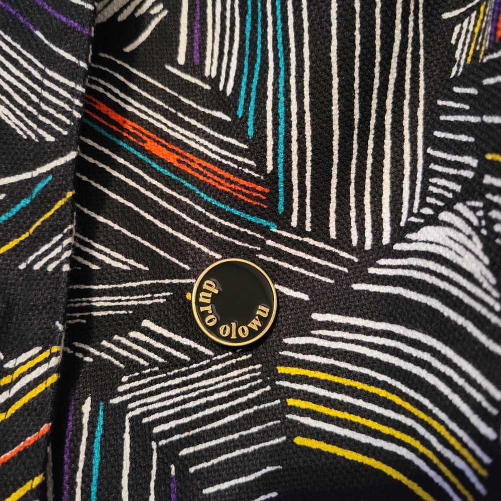Duro Olowu Artsy Trendy Trench Coat Size Small - Picture 12 of 15